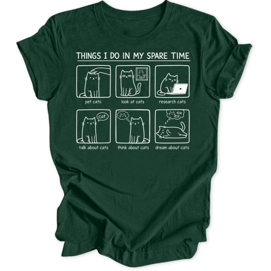 Spare Time Cats Unisex T-Shirt - Wild Spirit