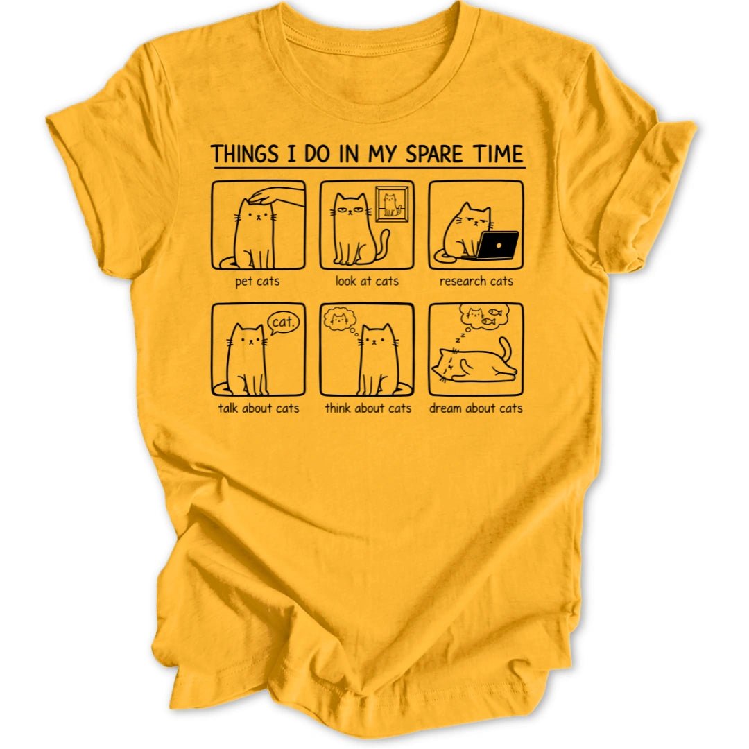 Spare Time Cats Unisex T-Shirt - Wild Spirit