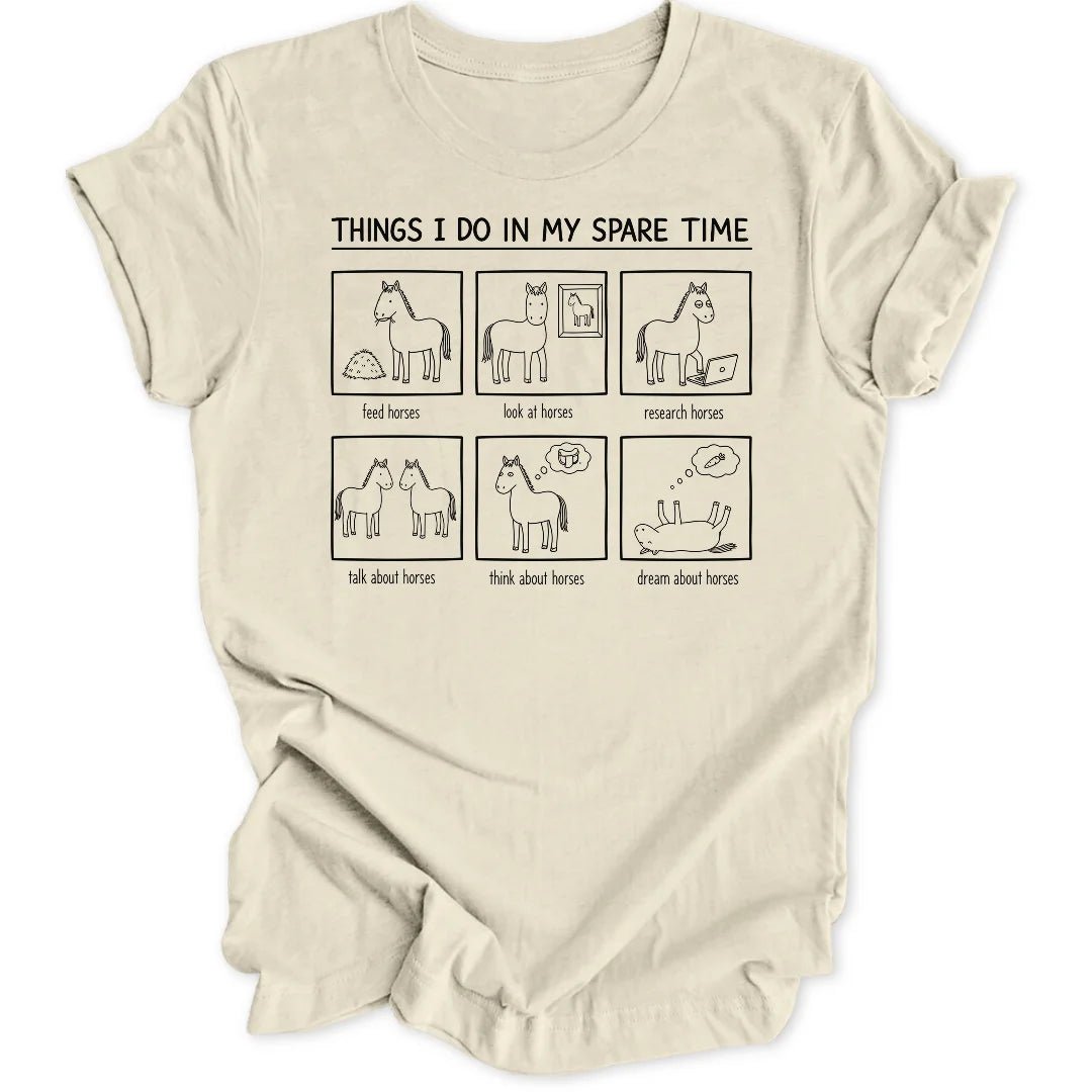 Spare Time Horses Unisex T-Shirt - Wild Spirit