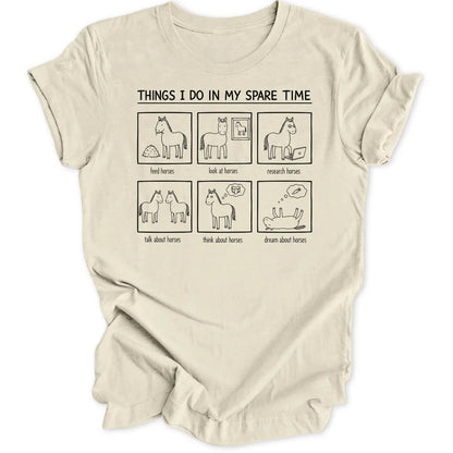 Spare Time Horses Unisex T-Shirt - Wild Spirit