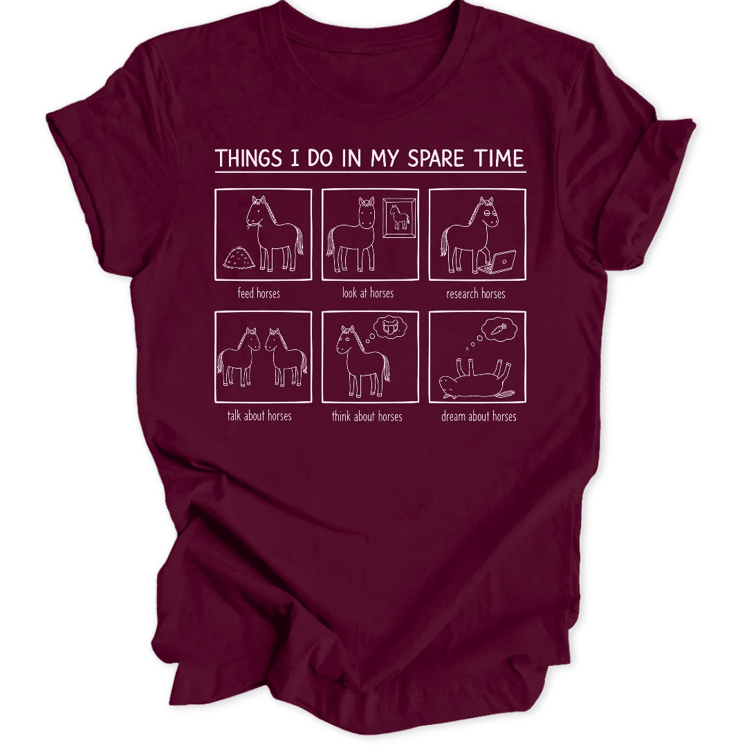Spare Time Horses Unisex T-Shirt - Wild Spirit