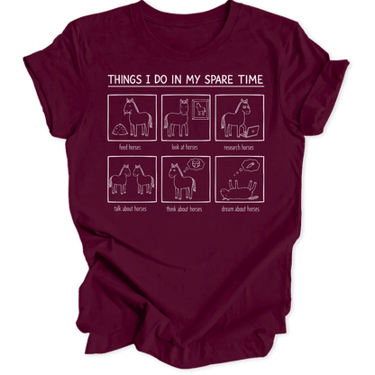 Spare Time Horses Unisex T-Shirt - Wild Spirit