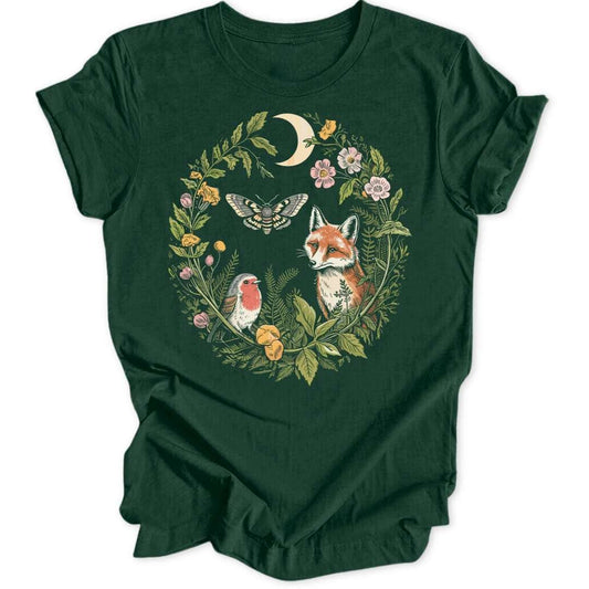 Spring Circle Unisex T-Shirt T-Shirt Waldgrün / S