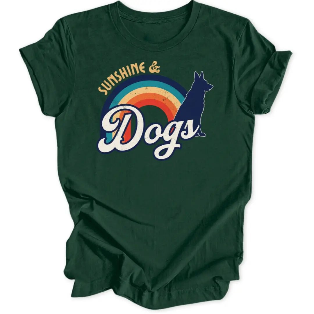 Sunshine and Dogs Graphic Unisex T-Shirt - Wild Spirit