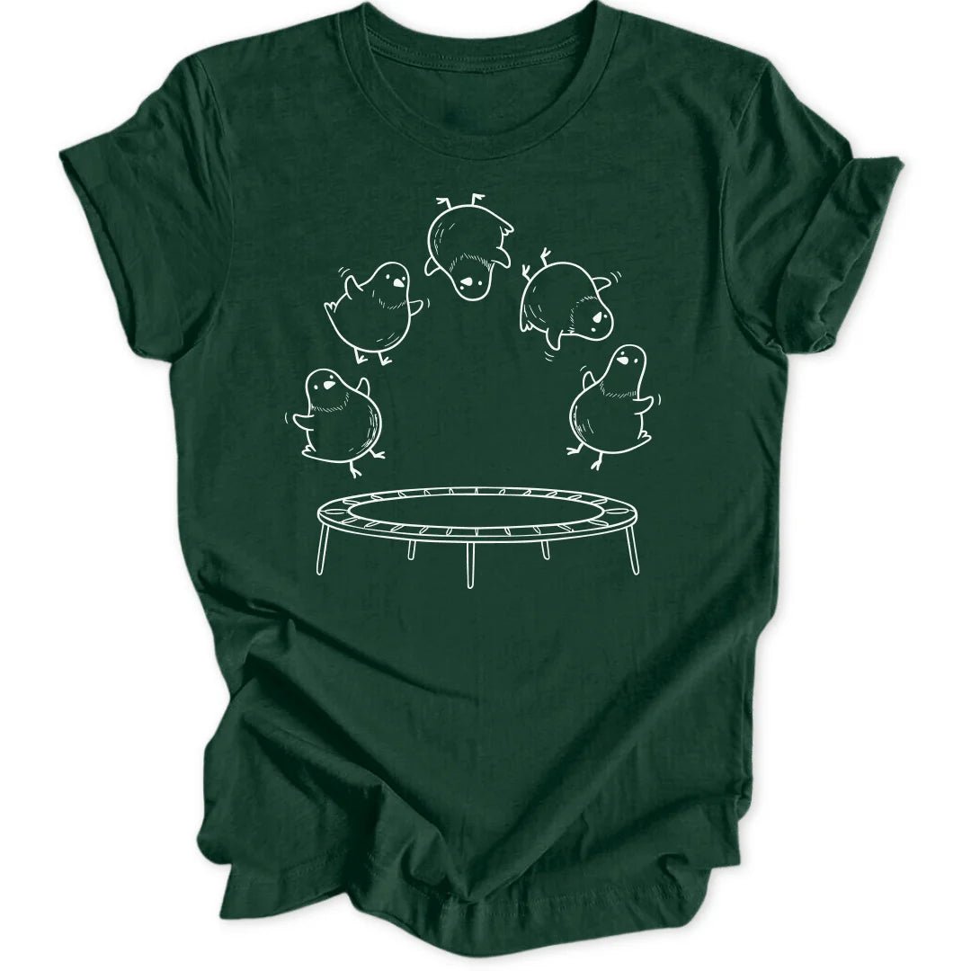 Trampoline Birds Unisex T-Shirt - Wild Spirit