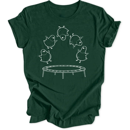 Trampoline Birds Unisex T-Shirt - Wild Spirit