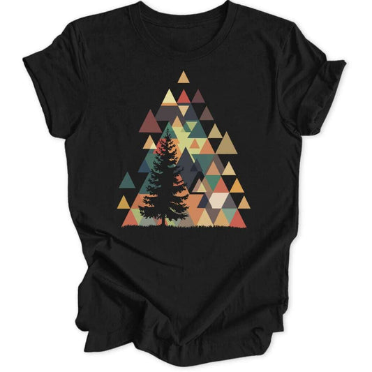 Triangularity Pine T-Shirt T-Shirt Schwarz / S