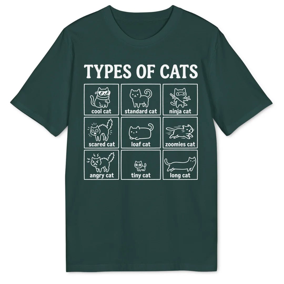Types of Cats II Bio T-Shirt - Wild Spirit