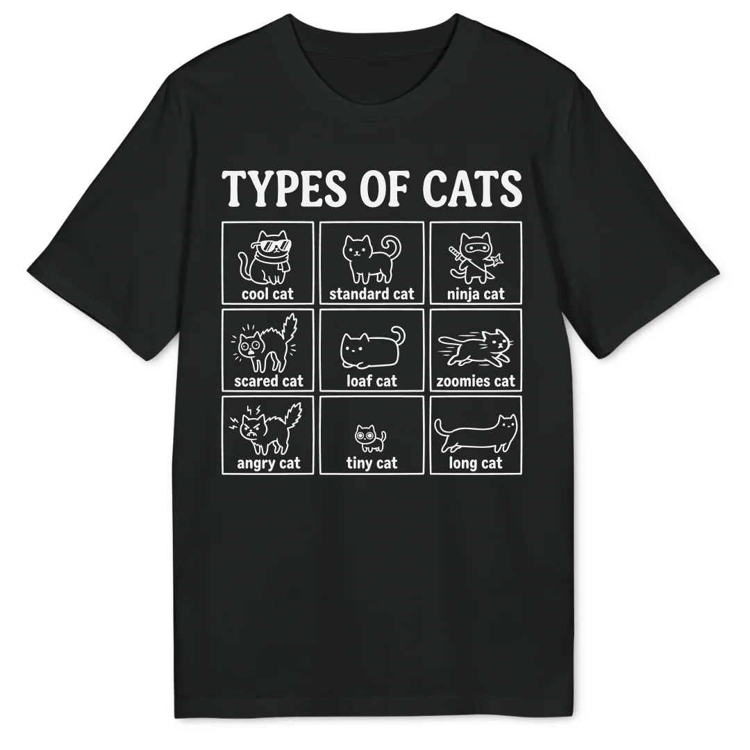 Types of Cats II Bio T-Shirt - Wild Spirit