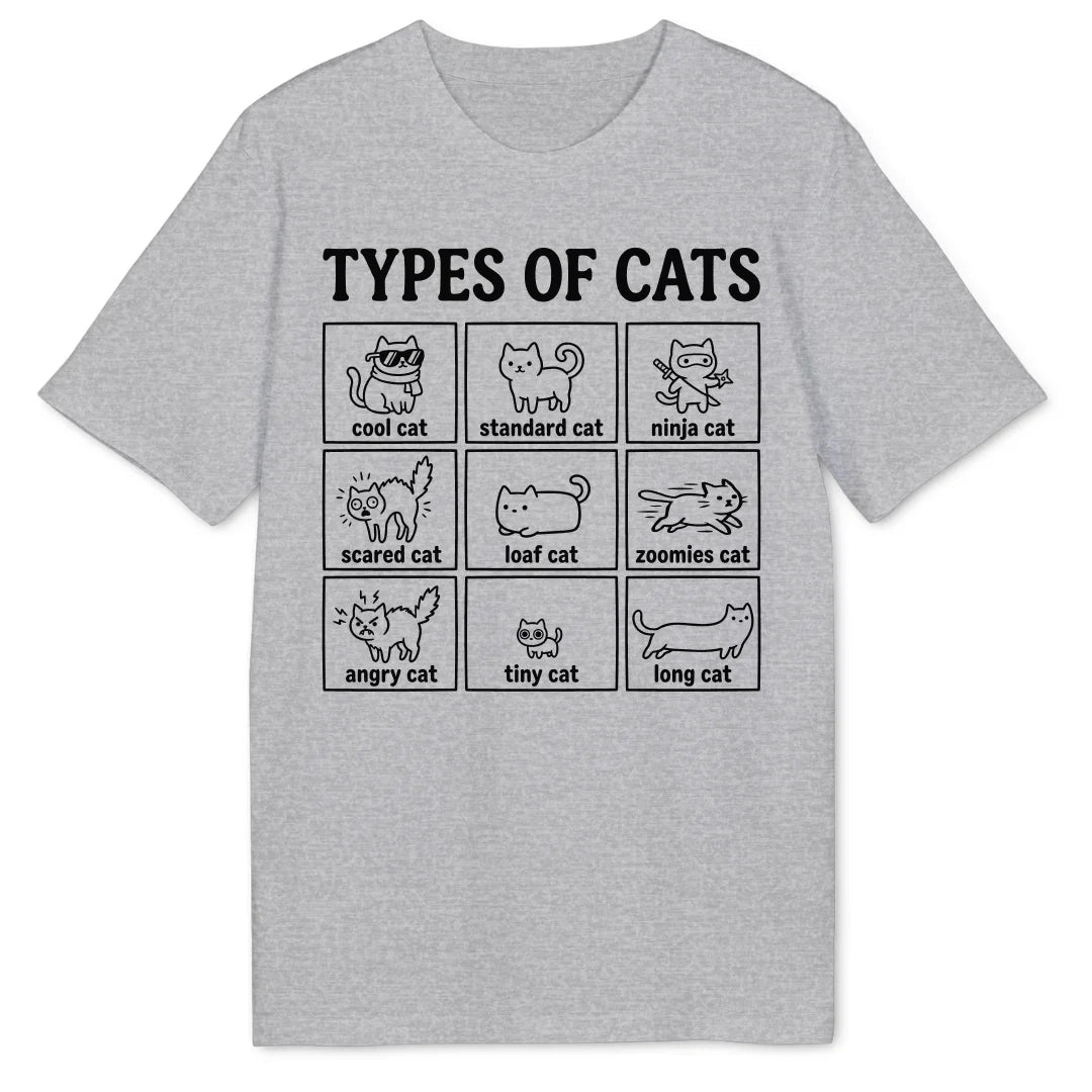Types of Cats II Bio T-Shirt - Wild Spirit