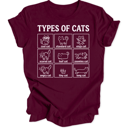 Types of Cats II Unisex T-Shirt - Wild Spirit