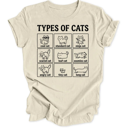 Types of Cats II Unisex T-Shirt - Wild Spirit