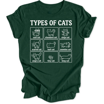 Types of Cats II Unisex T-Shirt - Wild Spirit