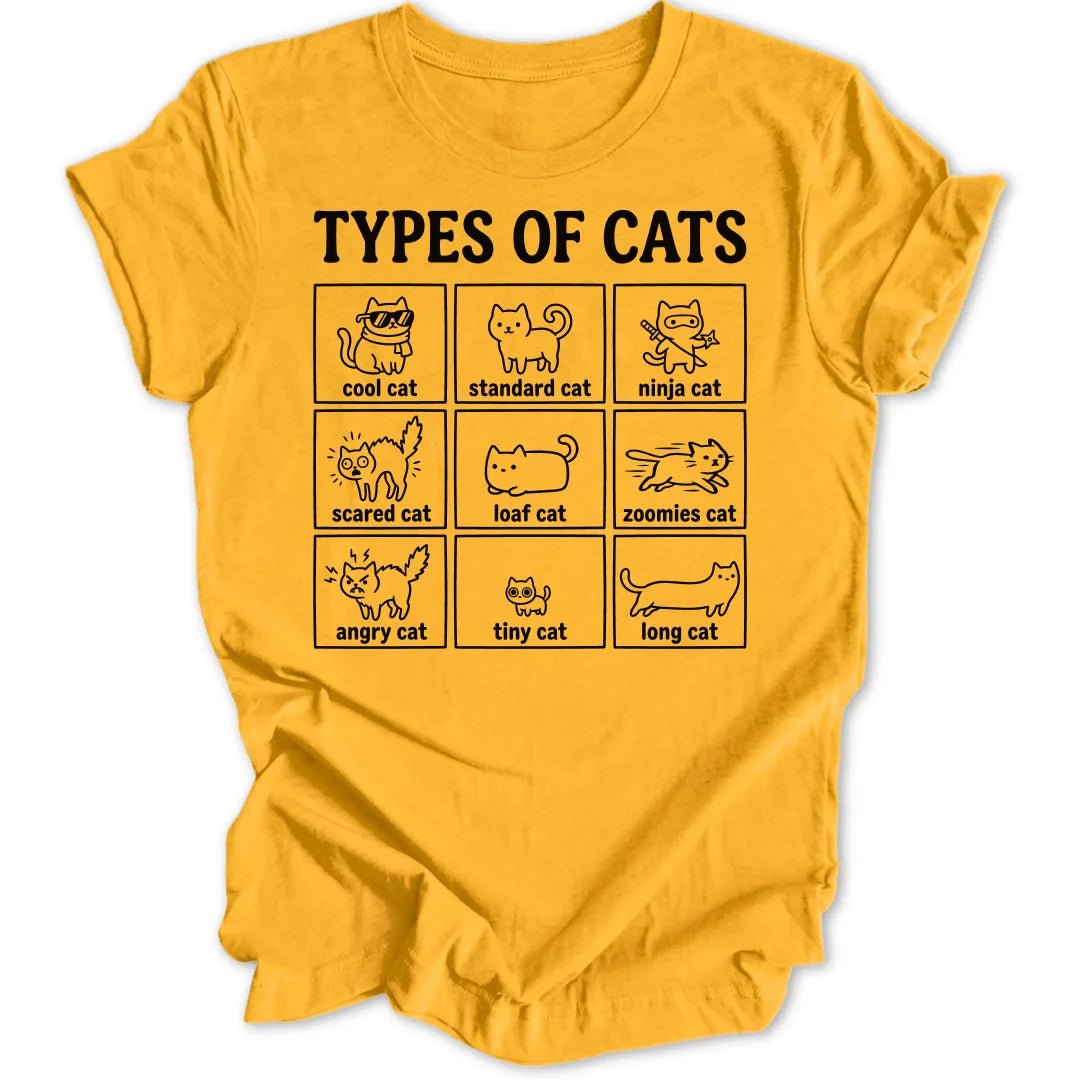 Types of Cats II Unisex T-Shirt - Wild Spirit