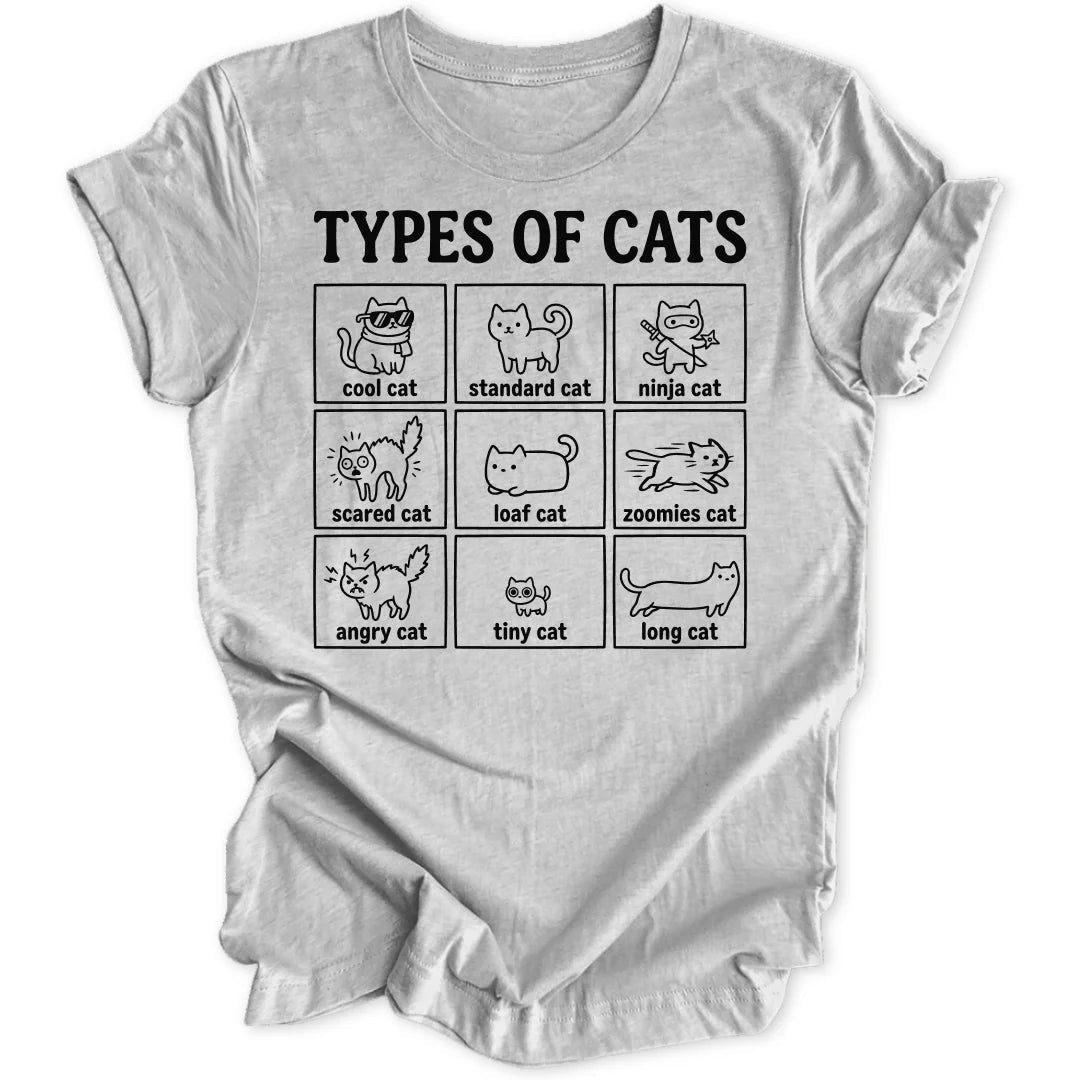 Types of Cats II Unisex T-Shirt - Wild Spirit