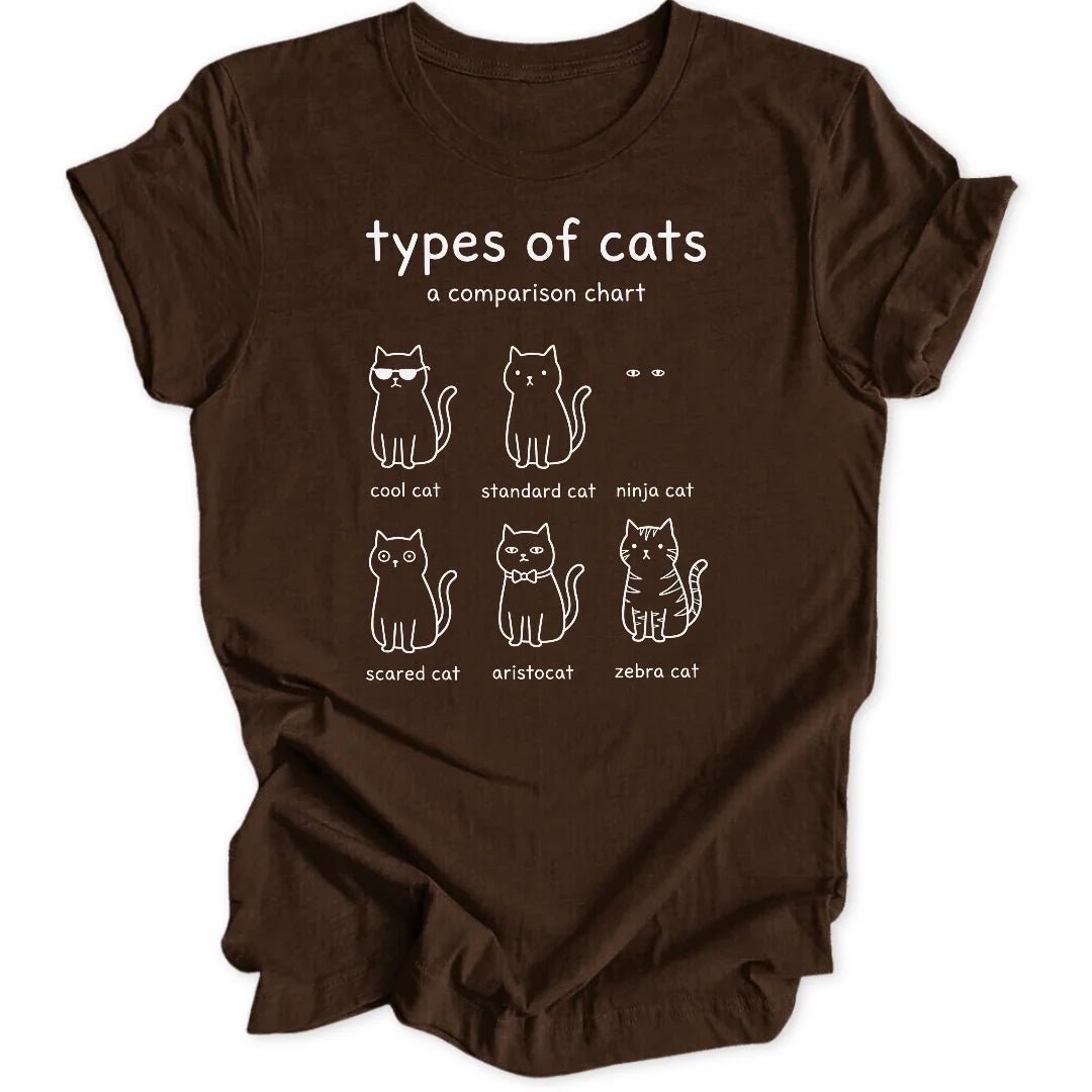 Types of Cats Unisex T-Shirt - Wild Spirit