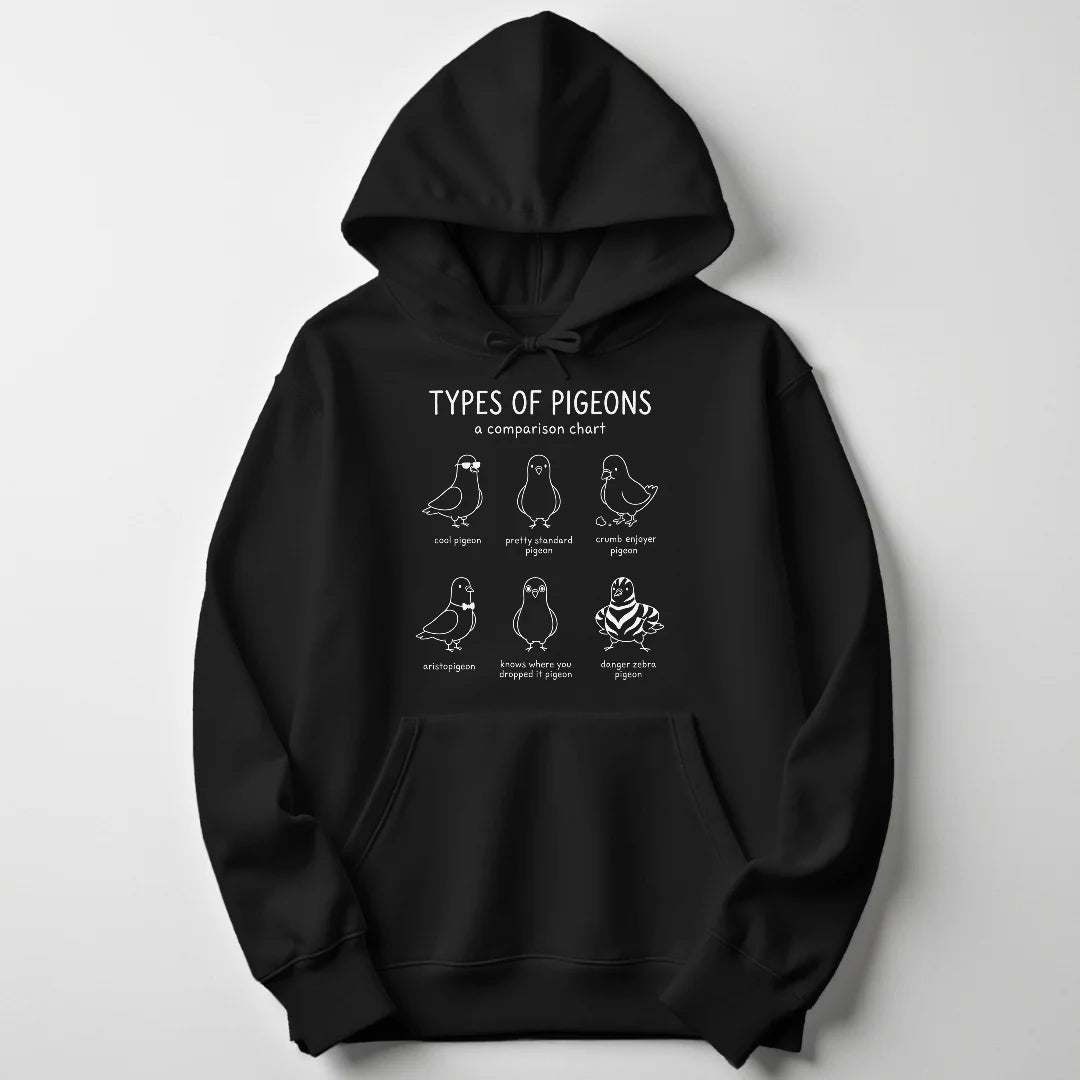 Types of Pigeons Unisex Hoodie - Wild Spirit