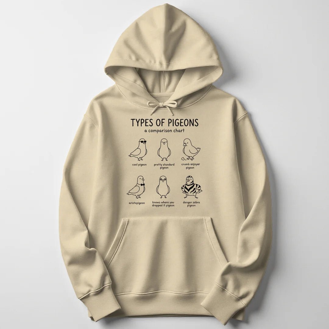 Types of Pigeons Unisex Hoodie - Wild Spirit