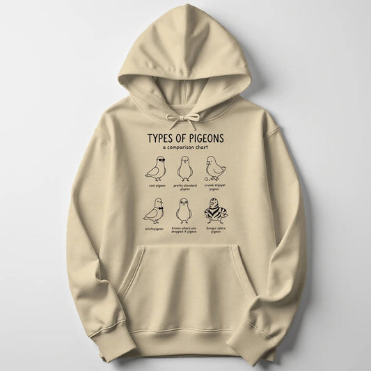 Types of Pigeons Unisex Hoodie - Wild Spirit