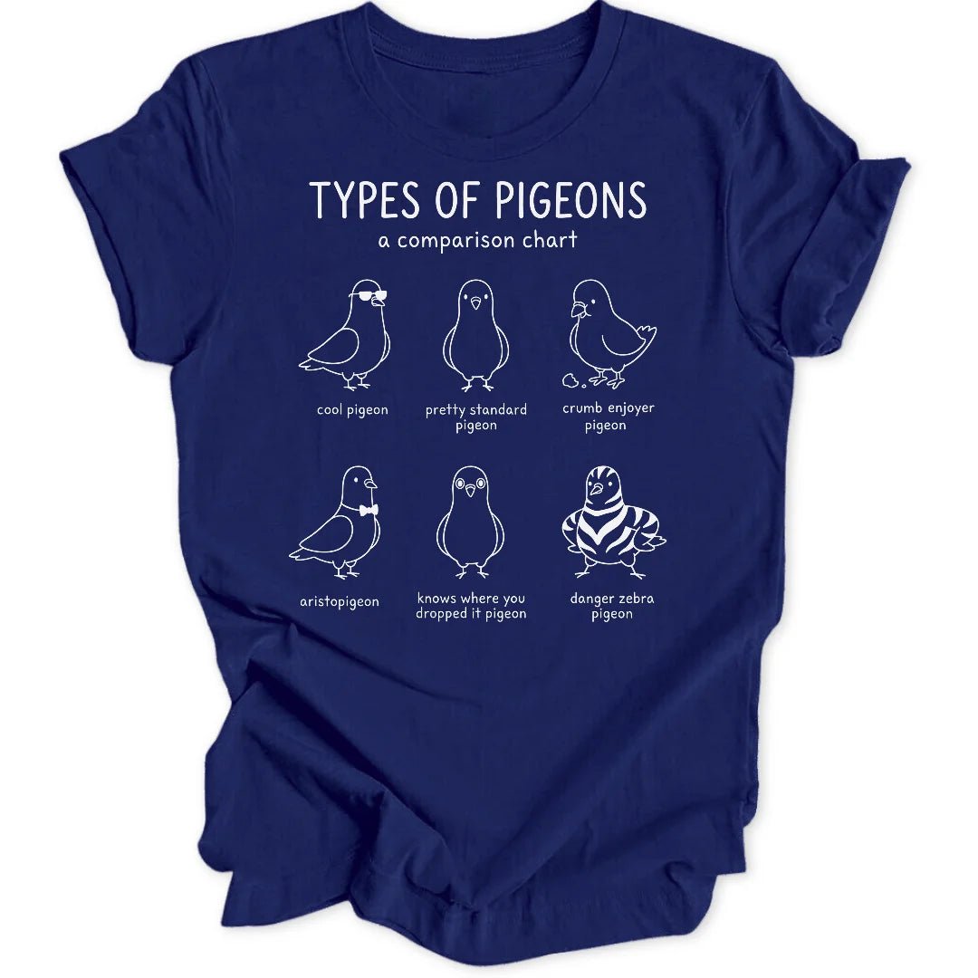Types of Pigeons Unisex T-Shirt - Wild Spirit