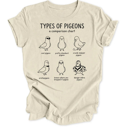 Types of Pigeons Unisex T-Shirt - Wild Spirit