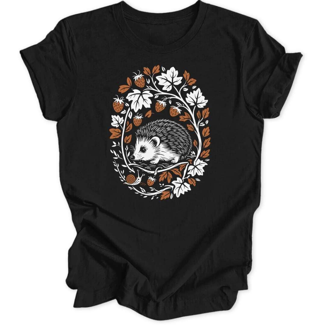 Vintage Igel T-Shirt T-Shirt Schwarz / S