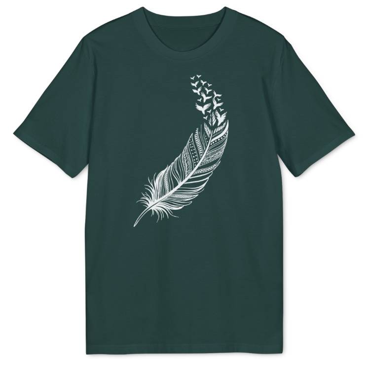 Vogelfeder Bio T-Shirt - Wild Spirit