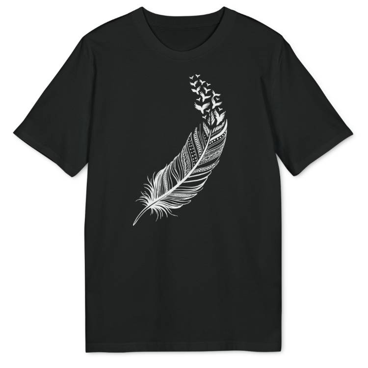 Vogelfeder Bio T-Shirt - Wild Spirit