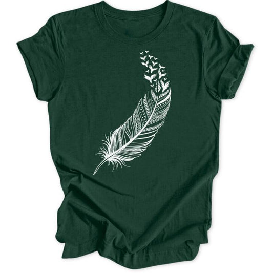 Vogelfeder Unisex T-Shirt - Wild Spirit