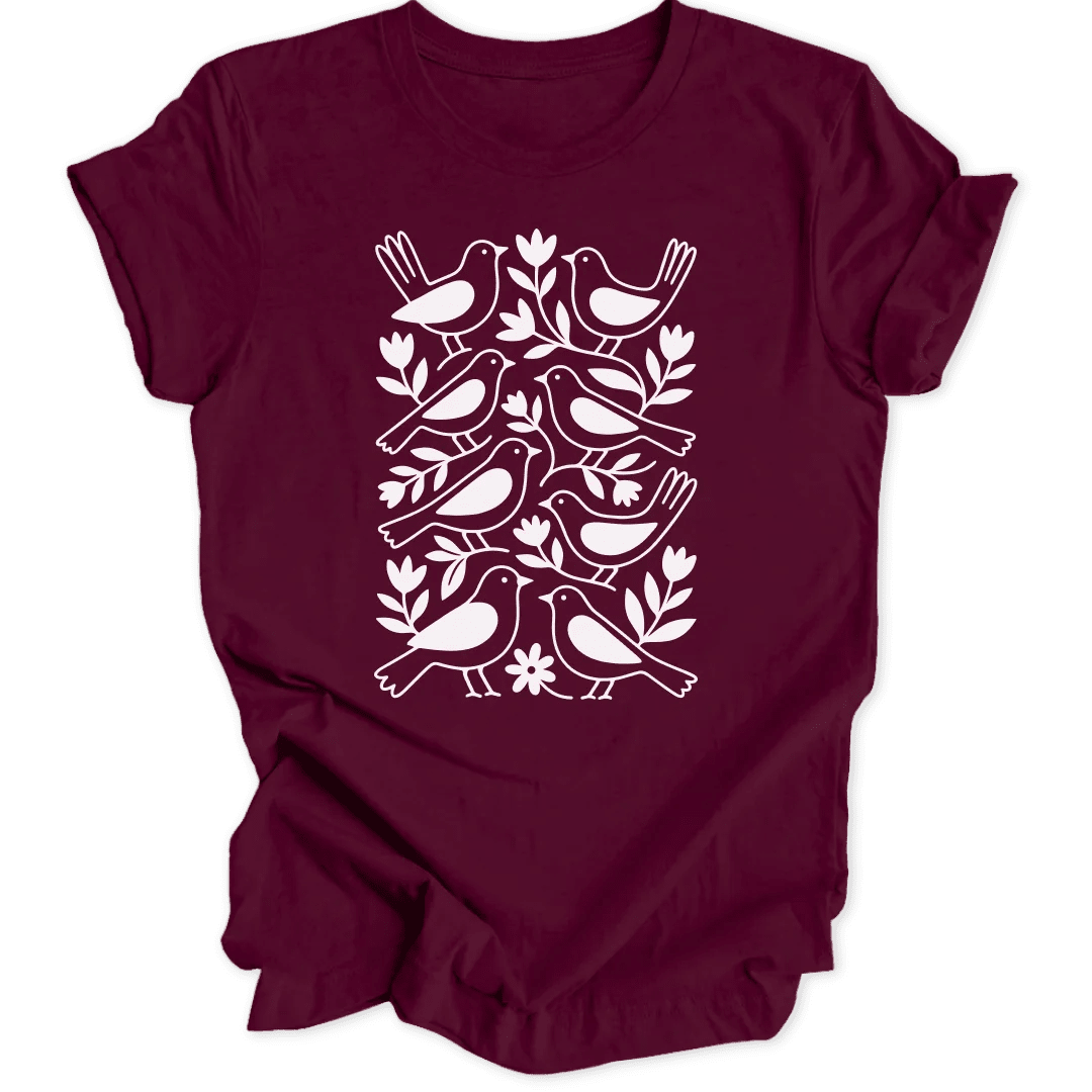 Vogeltapete Unisex T-Shirt - Wild Spirit