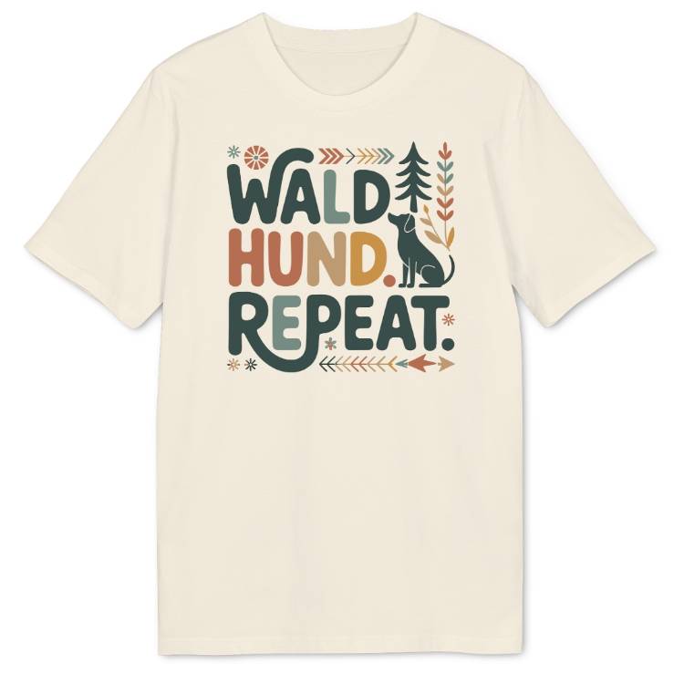 Wald Hund Repeat Bio T-Shirt - Wild Spirit