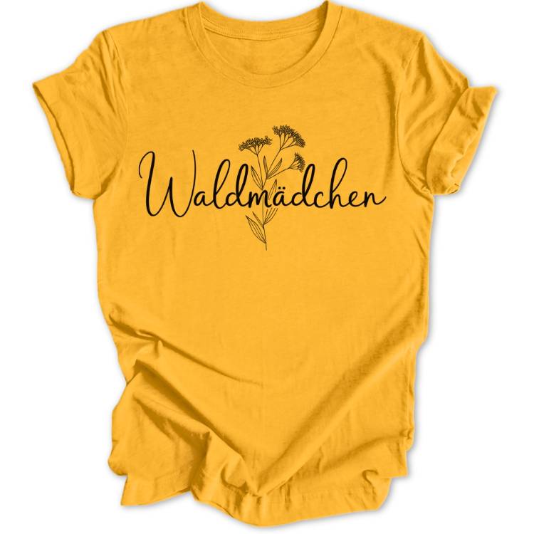 Waldmädchen Lineart Unisex T-Shirt - Wild Spirit