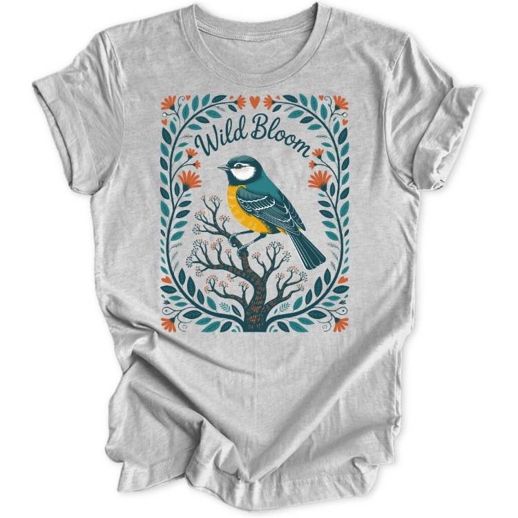 Wild Bloom Bird Unisex T-Shirt - Wild Spirit