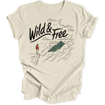 Wild & Free Minimalist T-Shirt T-Shirt Natur / S