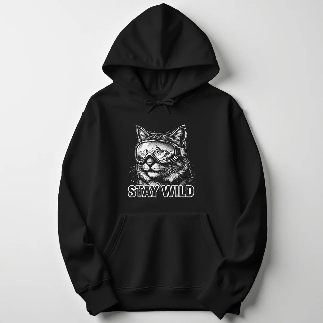 Wild Shredder Cat Unisex Hoodie - Wild Spirit