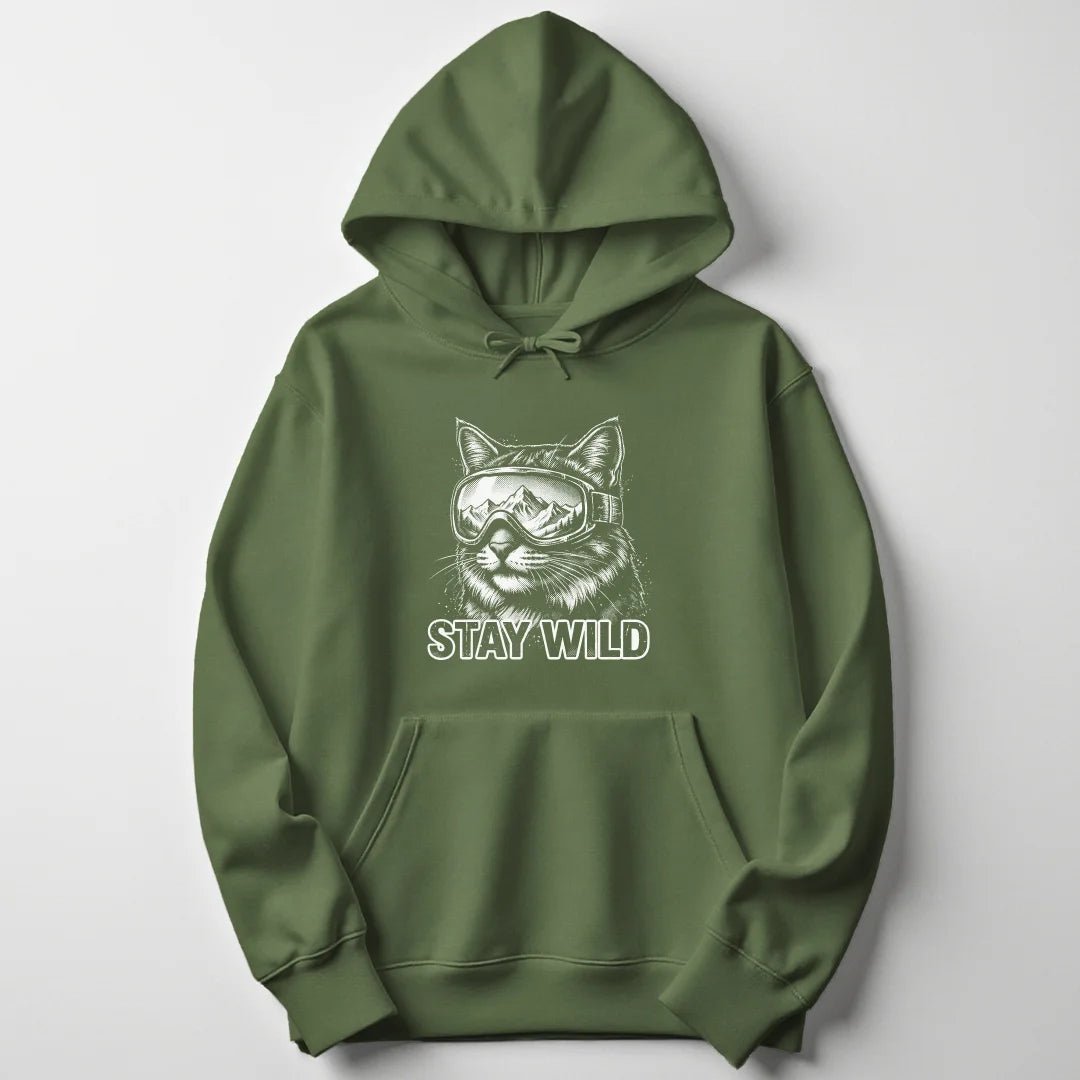 Wild Shredder Cat Unisex Hoodie - Wild Spirit