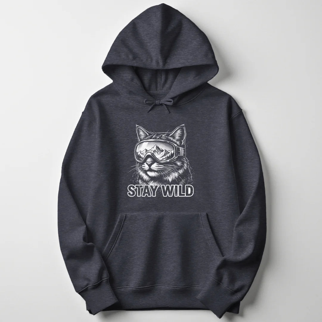 Wild Shredder Cat Unisex Hoodie - Wild Spirit