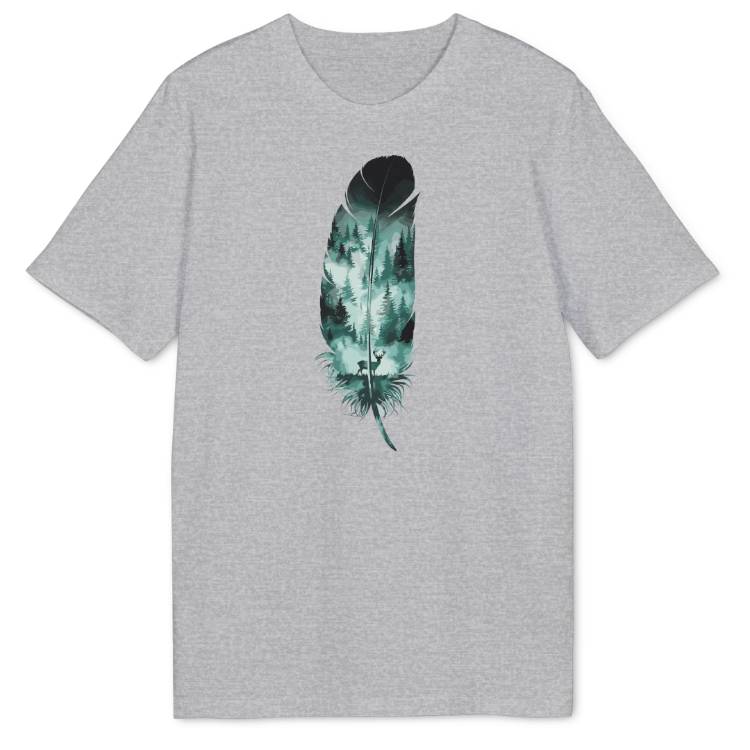 Wild Spirit Feather Bio T-Shirt - Wild Spirit