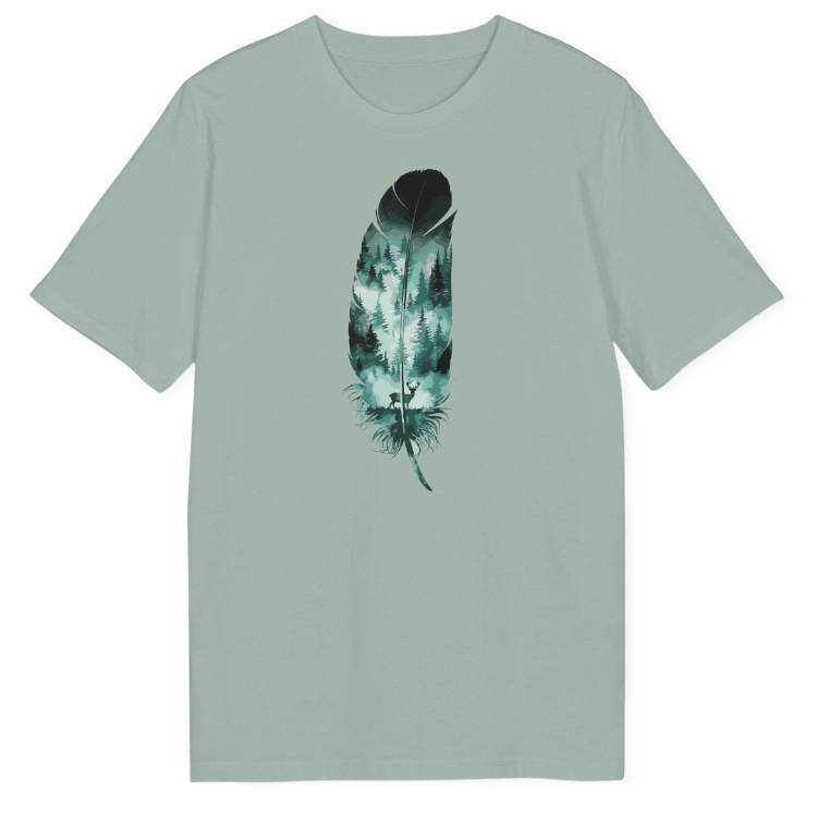 Wild Spirit Feather Bio T-Shirt - Wild Spirit