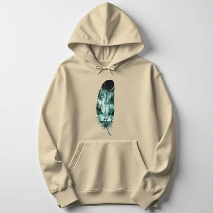 Wild Spirit Feather Unisex Hoodie - Wild Spirit