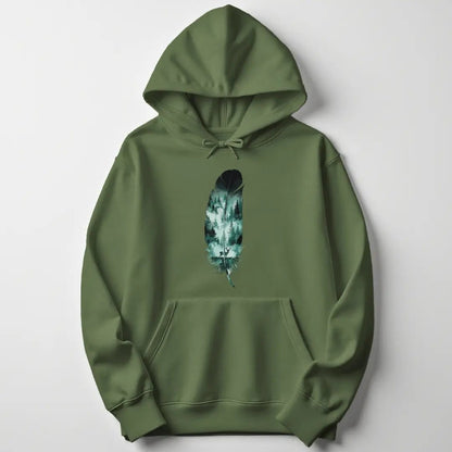 Wild Spirit Feather Unisex Hoodie - Wild Spirit