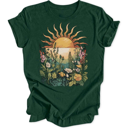 Wild Sun Unisex T-Shirt T-Shirt Waldgrün / S