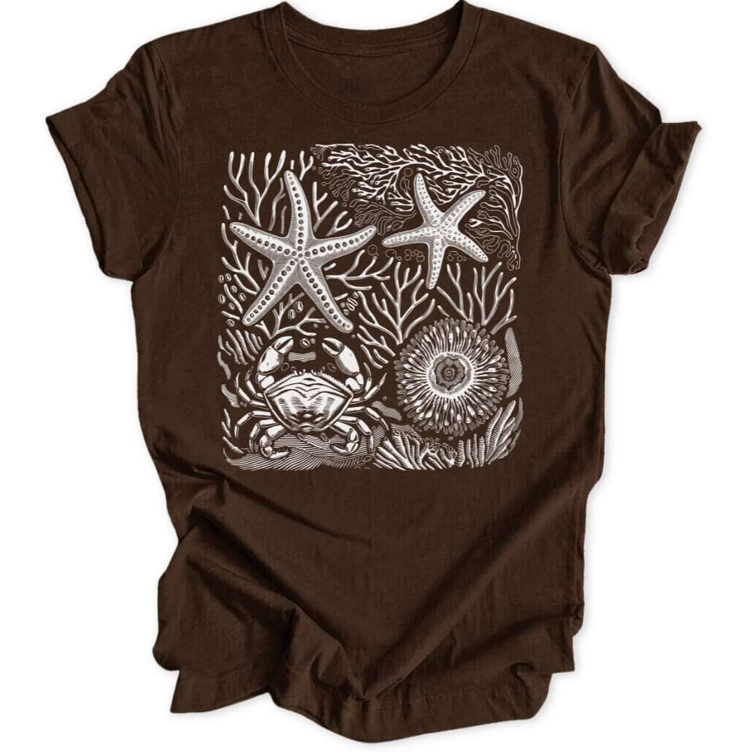 Wilder Ozean T-Shirt T-Shirt Braun / S
