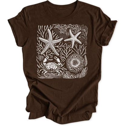 Wilder Ozean T-Shirt T-Shirt Braun / S
