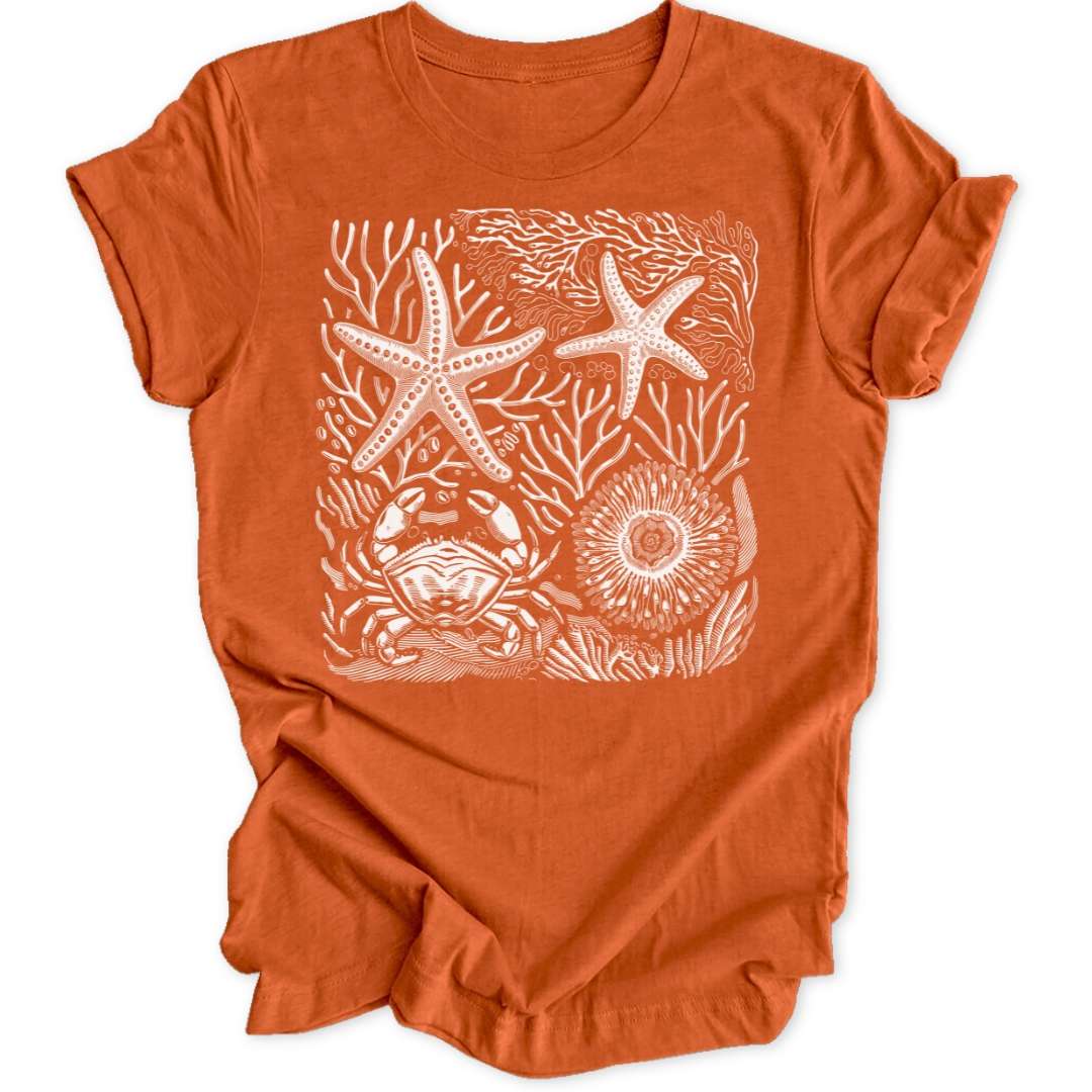 Wilder Ozean T-Shirt T-Shirt Orange / S
