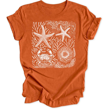 Wilder Ozean T-Shirt T-Shirt Orange / S