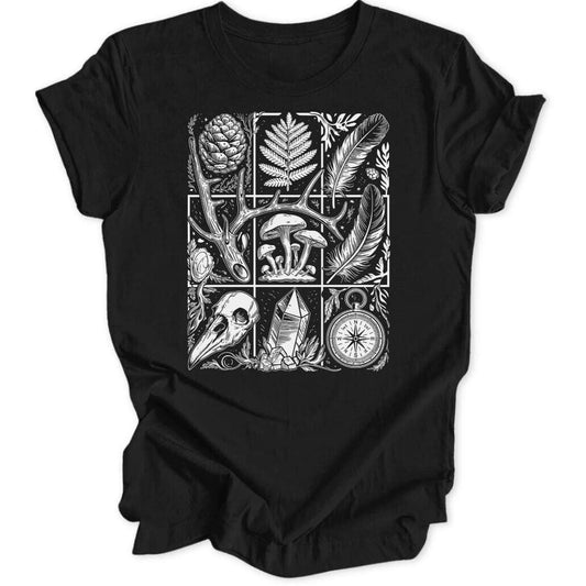 Witch Forest Unisex T-Shirt T-Shirt Schwarz / S