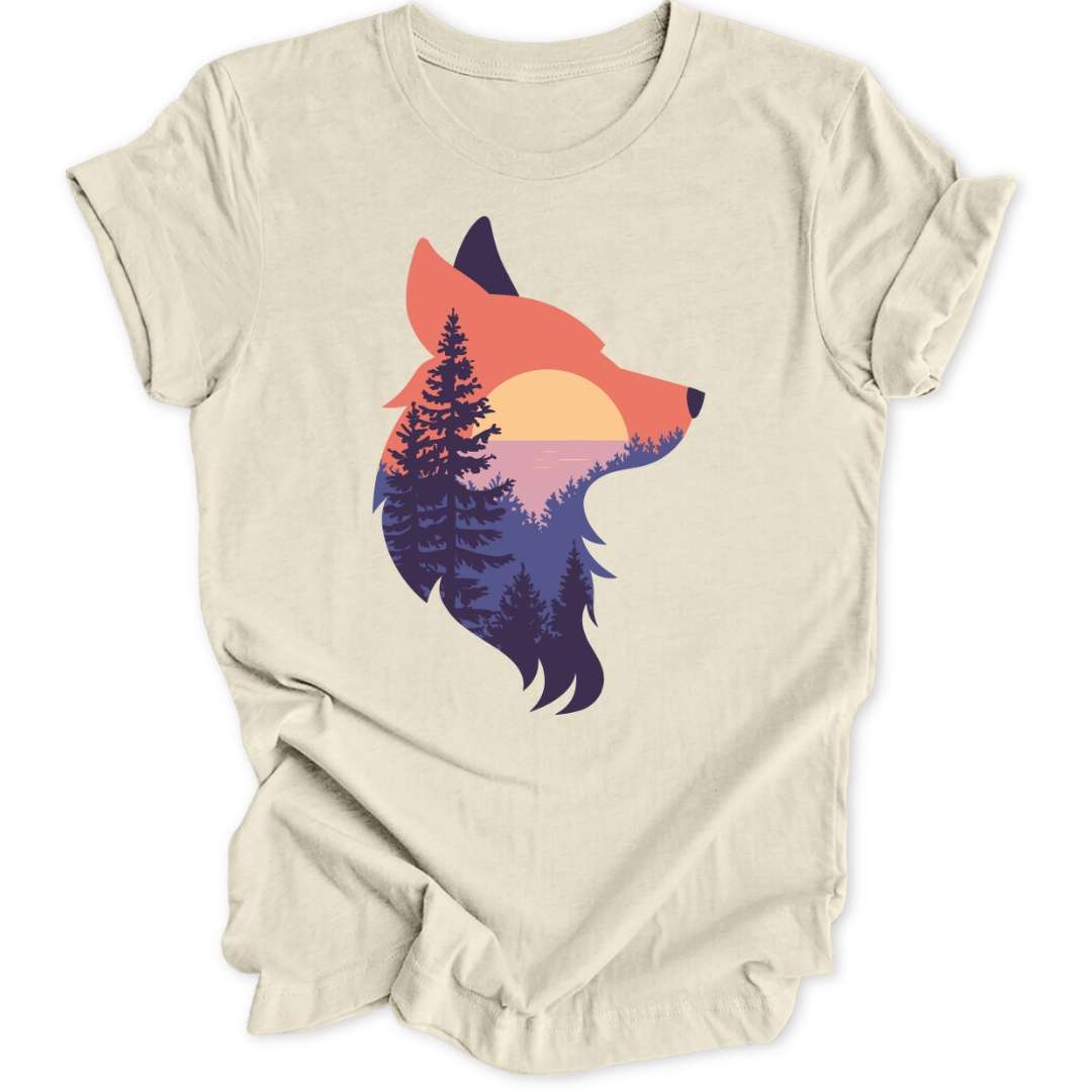 Wolf Silhouette Retro Unisex T-Shirt - Wild Spirit