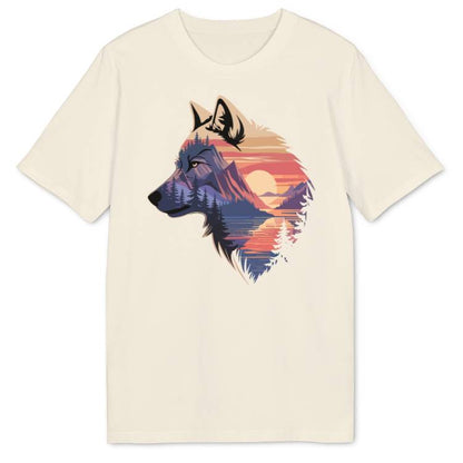 Wolf Sunset Bio T-Shirt - Wild Spirit