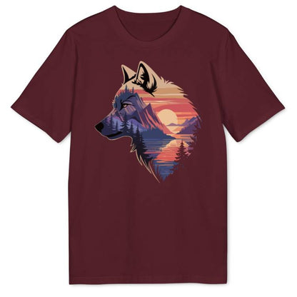 Wolf Sunset Bio T-Shirt - Wild Spirit